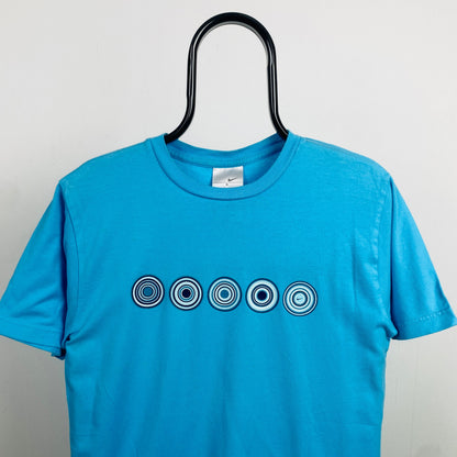 00s Nike Swirl T-Shirt Blue Small