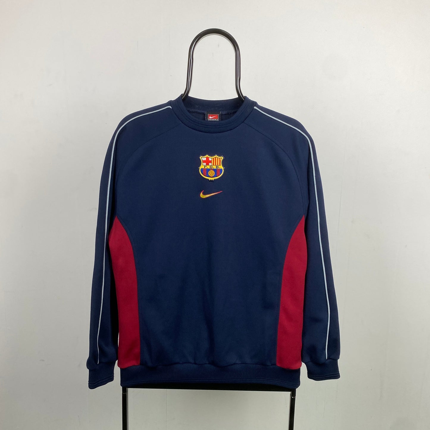90s Nike Barcelona Sweatshirt Blue Small