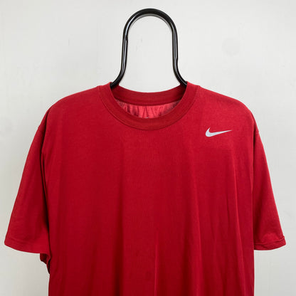 00s Nike Dri-Fit Miller T-Shirt Red XXL