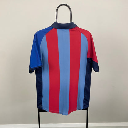 90s Nike Barcelona Football Shirt T-Shirt Red Small
