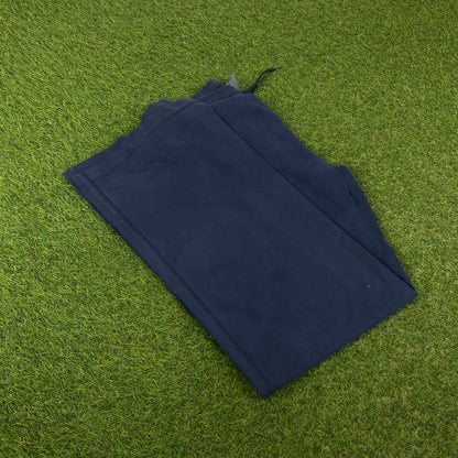 00s Nike Wide Leg Cotton Joggers Blue Large