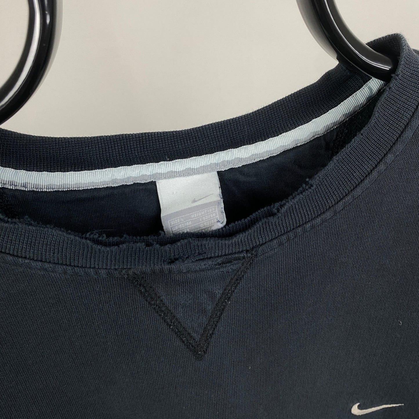 00s Nike Heavyweight Sweatshirt Black Large
