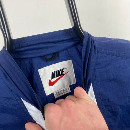 90s Nike Windbreaker Jacket Blue Medium