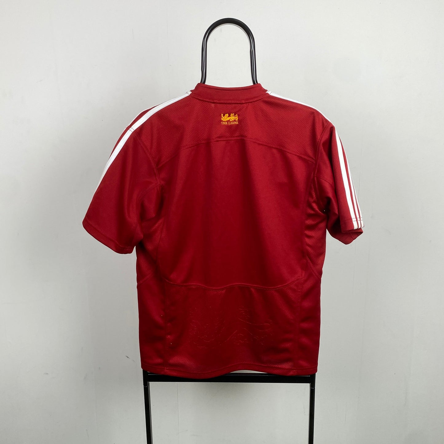 00s Adidas British & Irish Lions Rugby Shirt T-Shirt Red Small