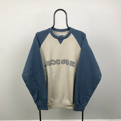 00s Nike Sweatshirt Blue Large