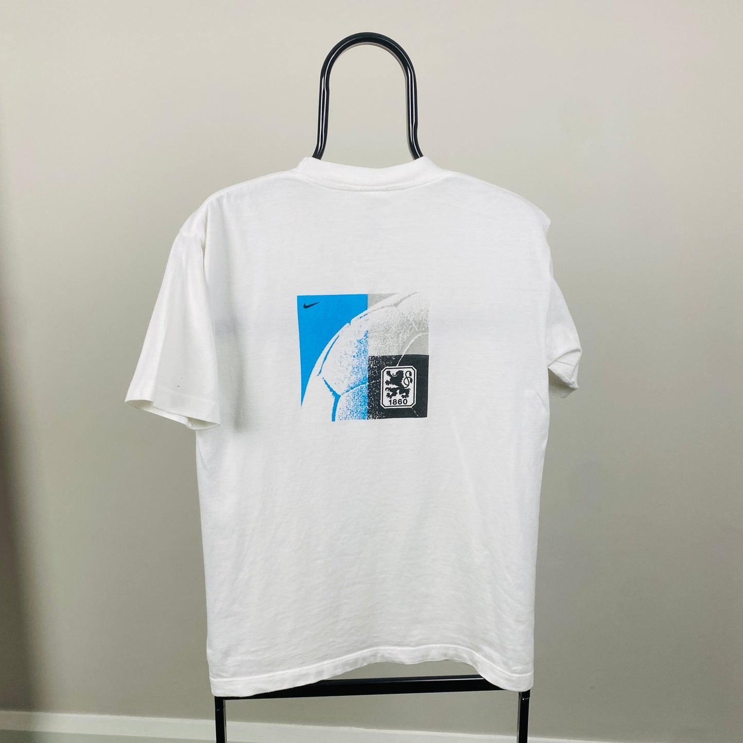 90s Nike 1860 Munich T-Shirt White Small