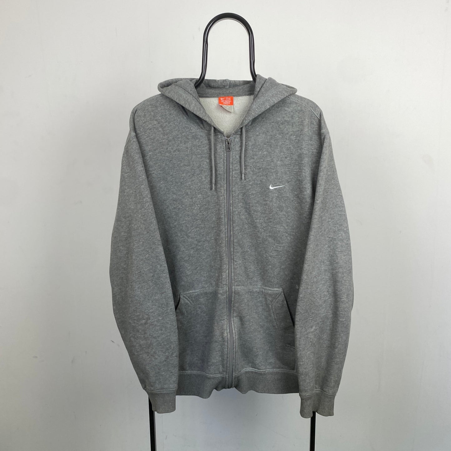00s Nike Heavyweight Zip Hoodie Grey XXL