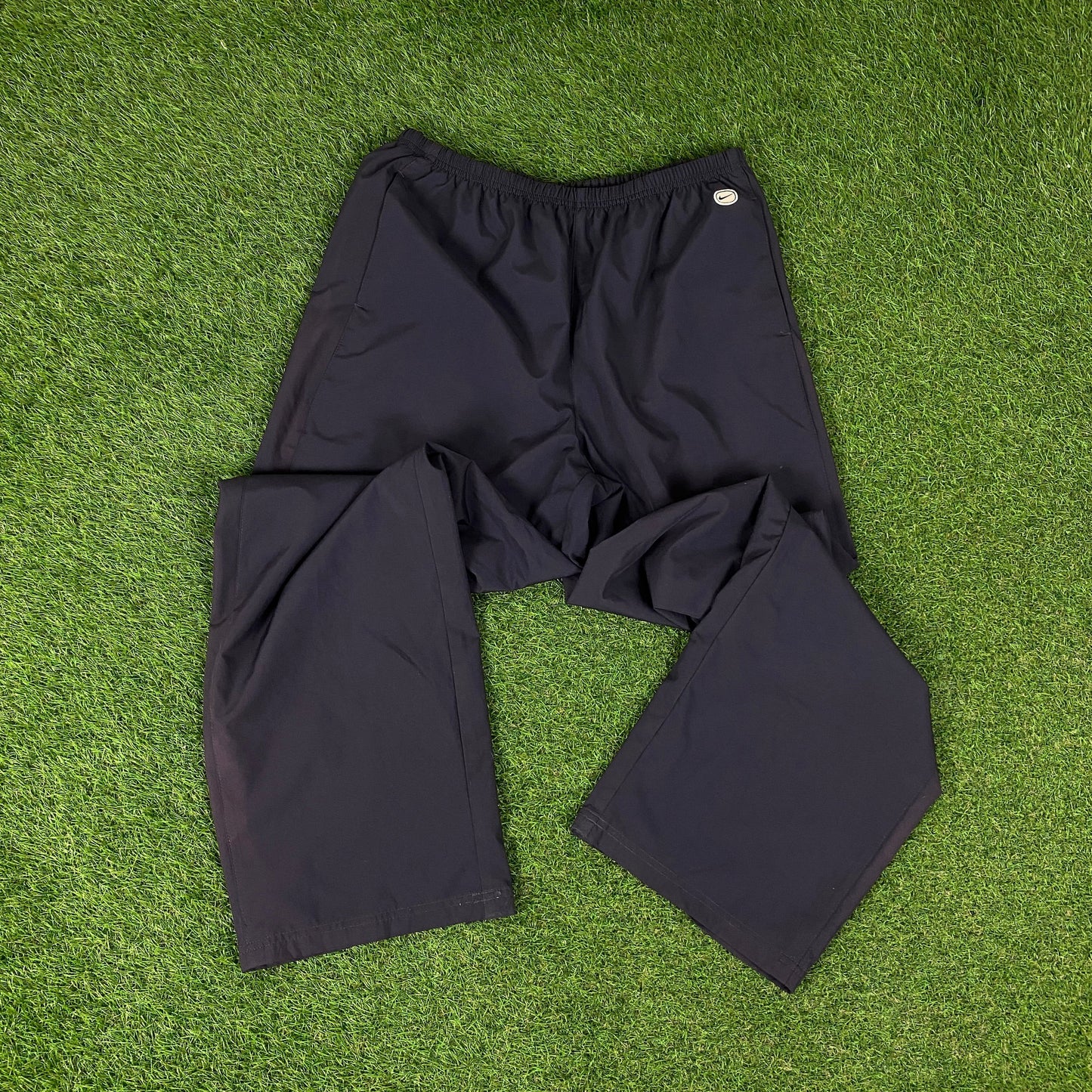 00s Nike Fleece Windbreaker Tracksuit Jacket + Joggers Set Brown Large
