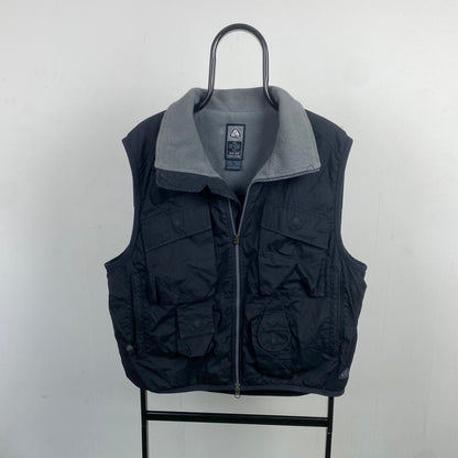 00s Nike ACG Fleece Gilet Jacket Black Medium