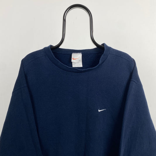 90s Nike Heavyweight Sweatshirt Blue XL