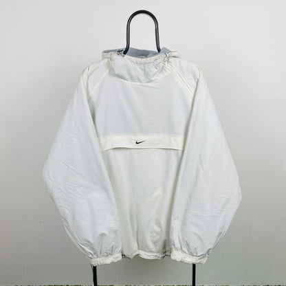 90s Nike Reversible Sidewinder Fleece Coat Jacket Blue White XL