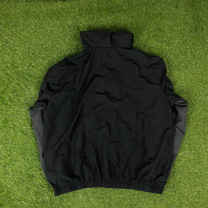 00s Nike Air Max 95 Windbreaker Tracksuit Set Jacket + Joggers Black XL