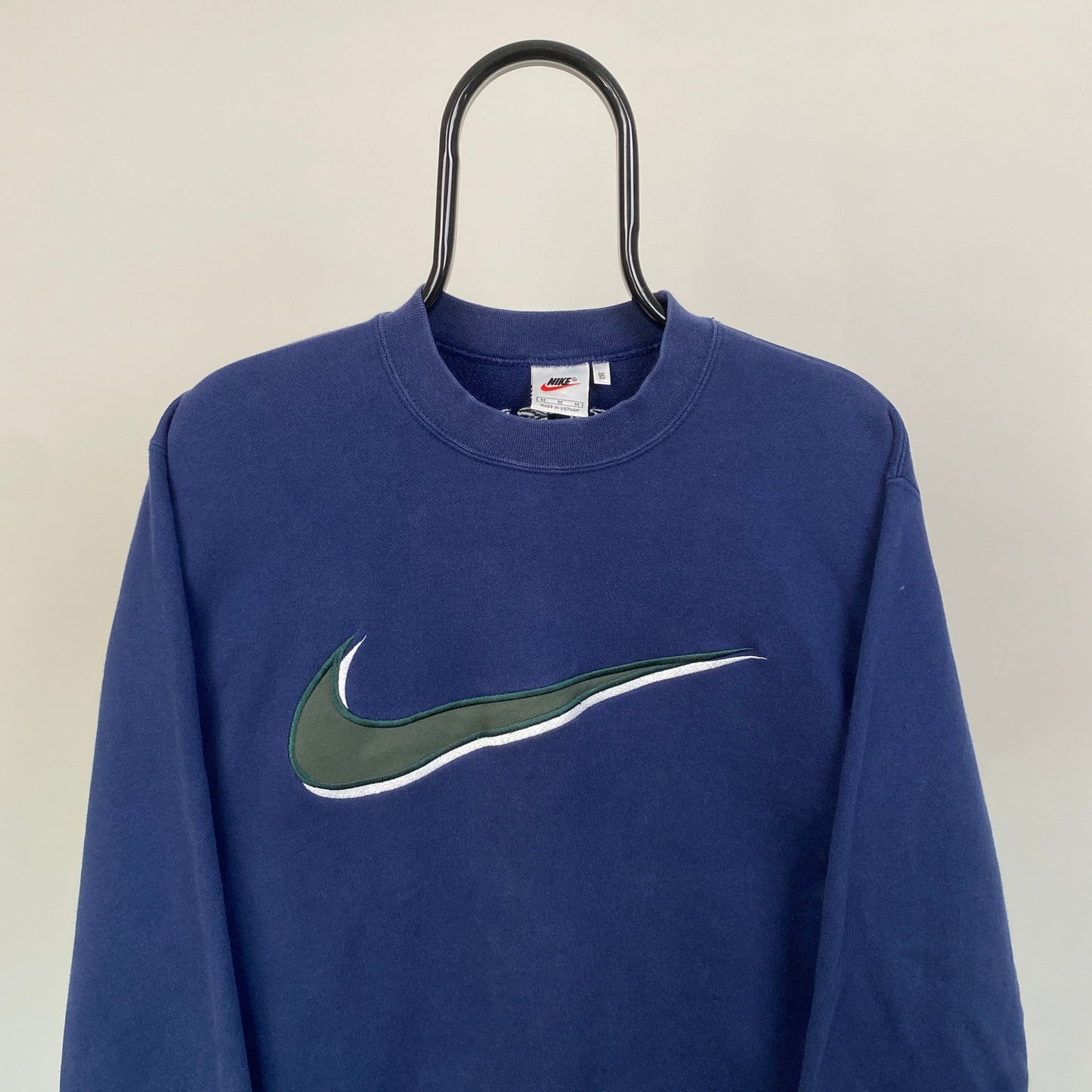 90s Nike Sweatshirt Blue Medium