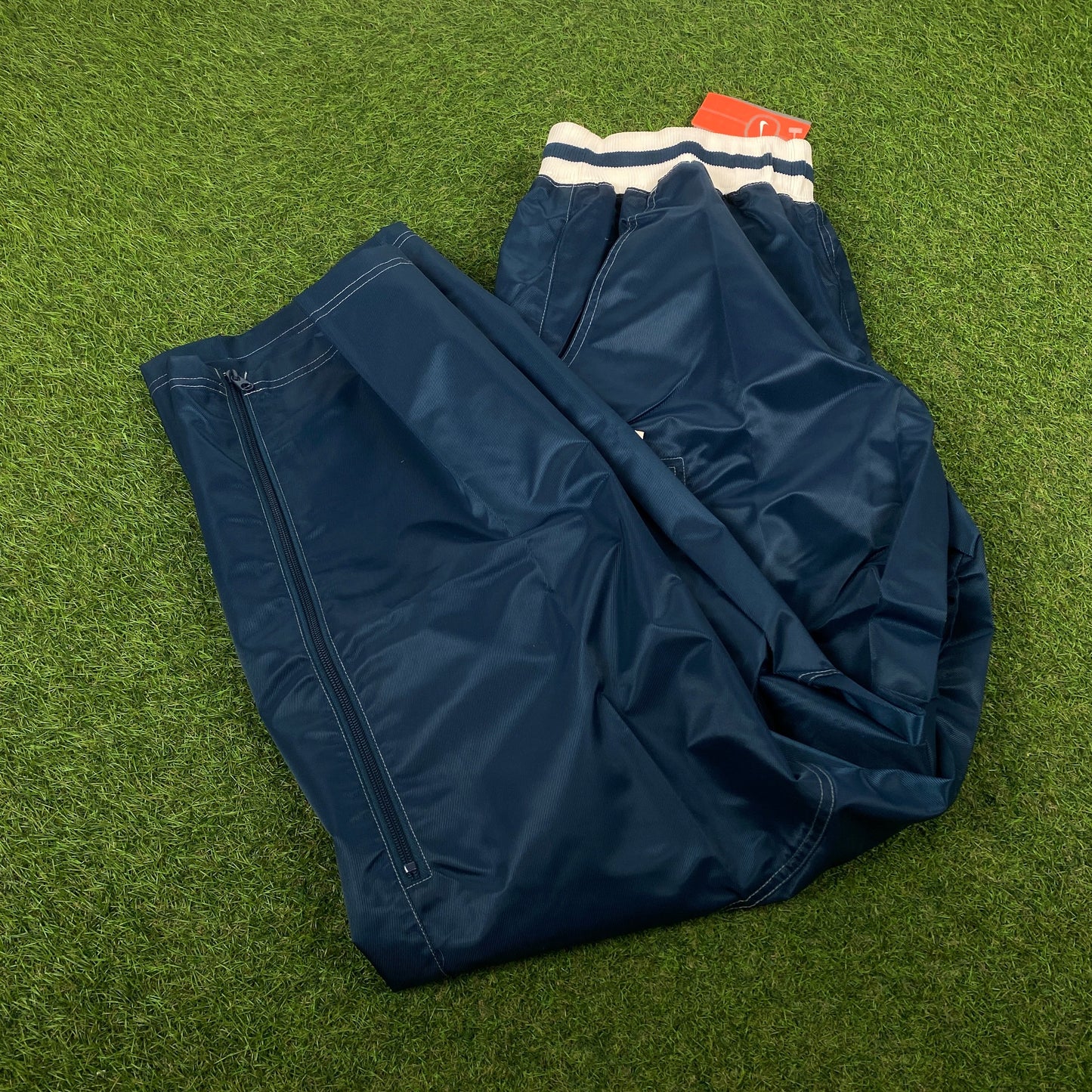 00s Nike Nylon Basketball Joggers Blue XL