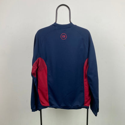 90s Nike Barcelona Sweatshirt Blue Medium