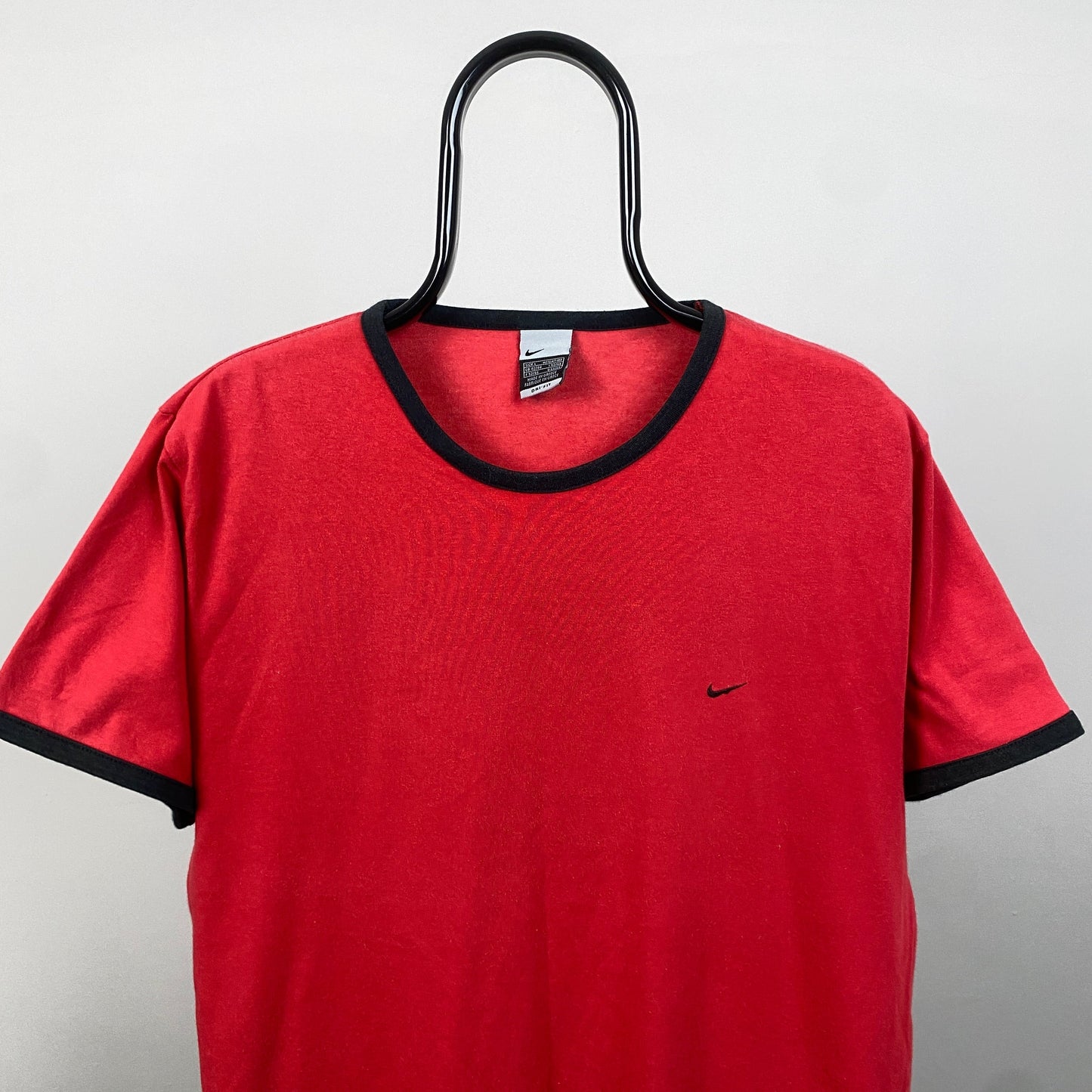 00s Nike Ringer T-Shirt Red Large