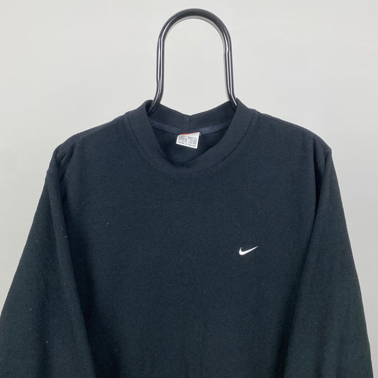 90s Nike Fleece Sweatshirt Black Small
