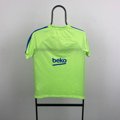 00s Nike Barcelona Football Shirt T-Shirt Yellow XS