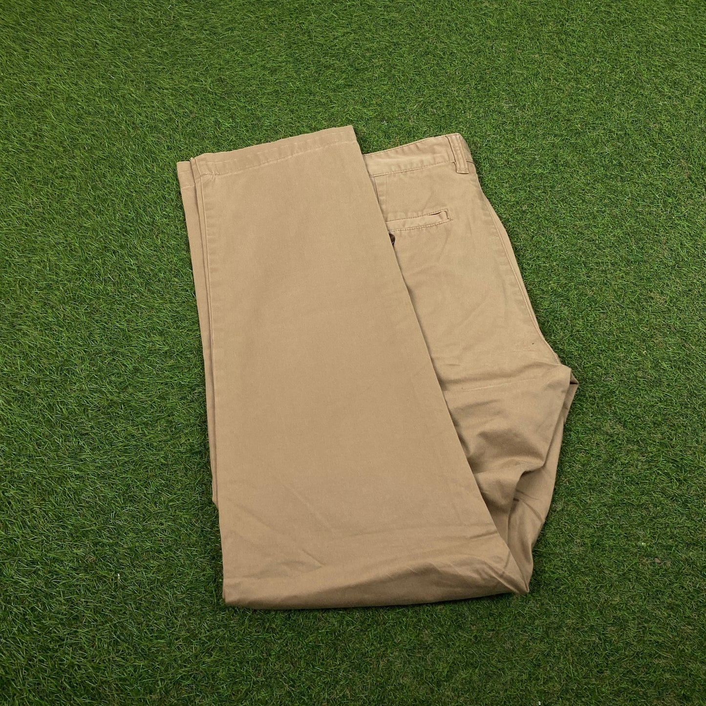 Retro Dickies Cargo Trousers Joggers Brown Small
