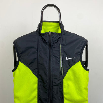 90s Nike ACG Fleece Gilet Jacket Black Small