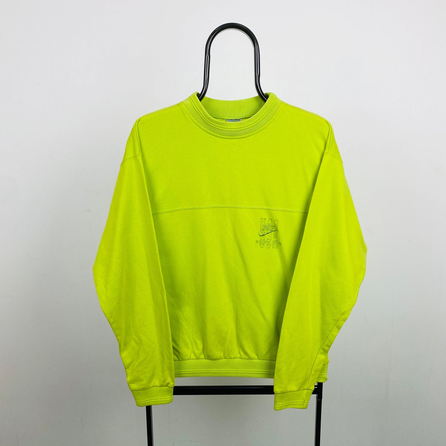 90s Nike Sweatshirt Lime Green Small