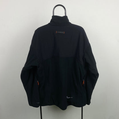 90s Nike ACG Fleece Coat Sweatshirt Black XL