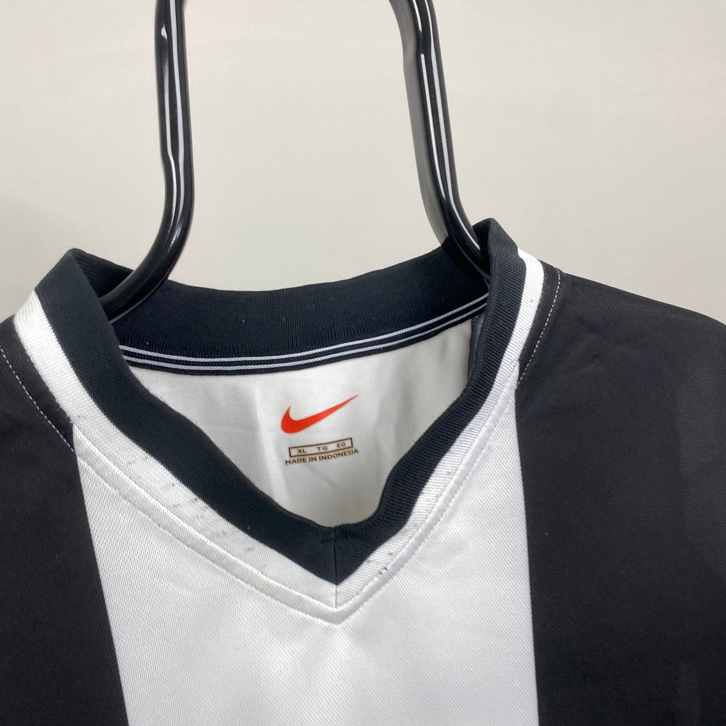 90s Nike Football Shirt T-Shirt Black XL