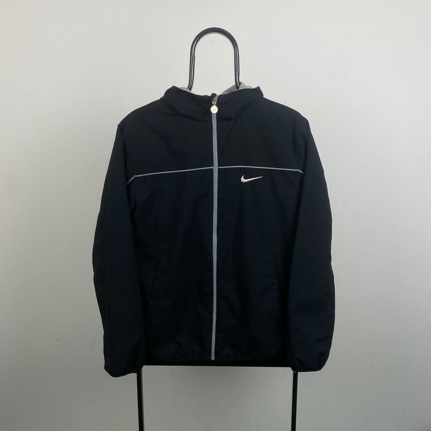 00s Nike Reversible Piping Jacket Black Small