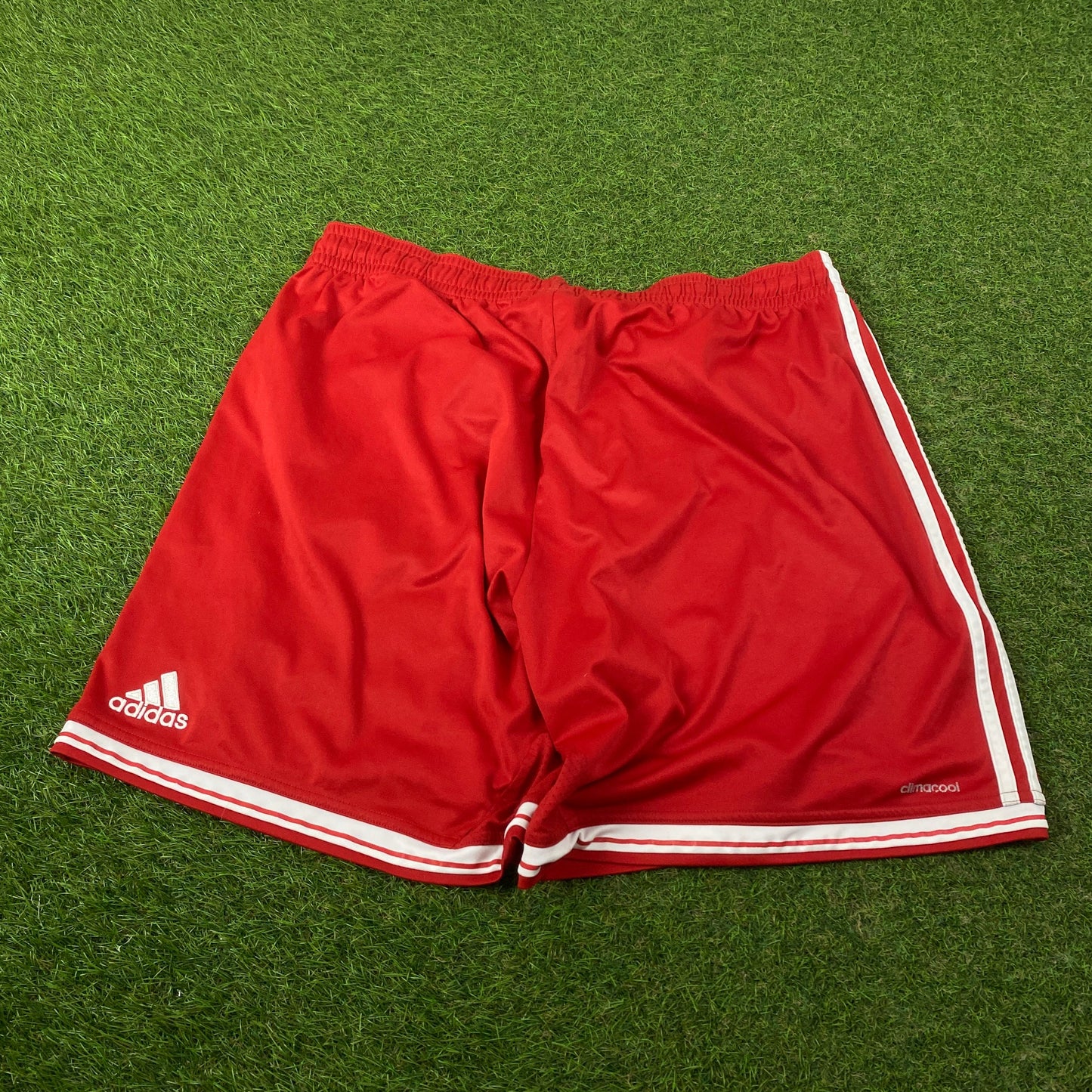 00s Adidas Bayern Munich Football Shorts Red XL