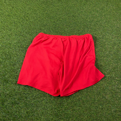 00s Nike Football Shorts Red Medium