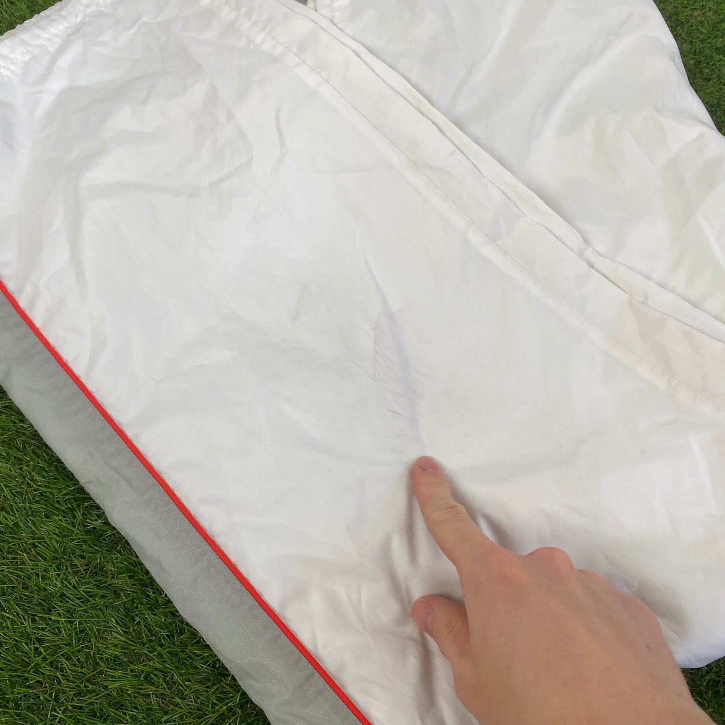 90s Nike Hex Joggers White Large