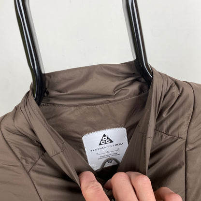 00s Nike ACG Puffer Gilet Jacket Brown Small