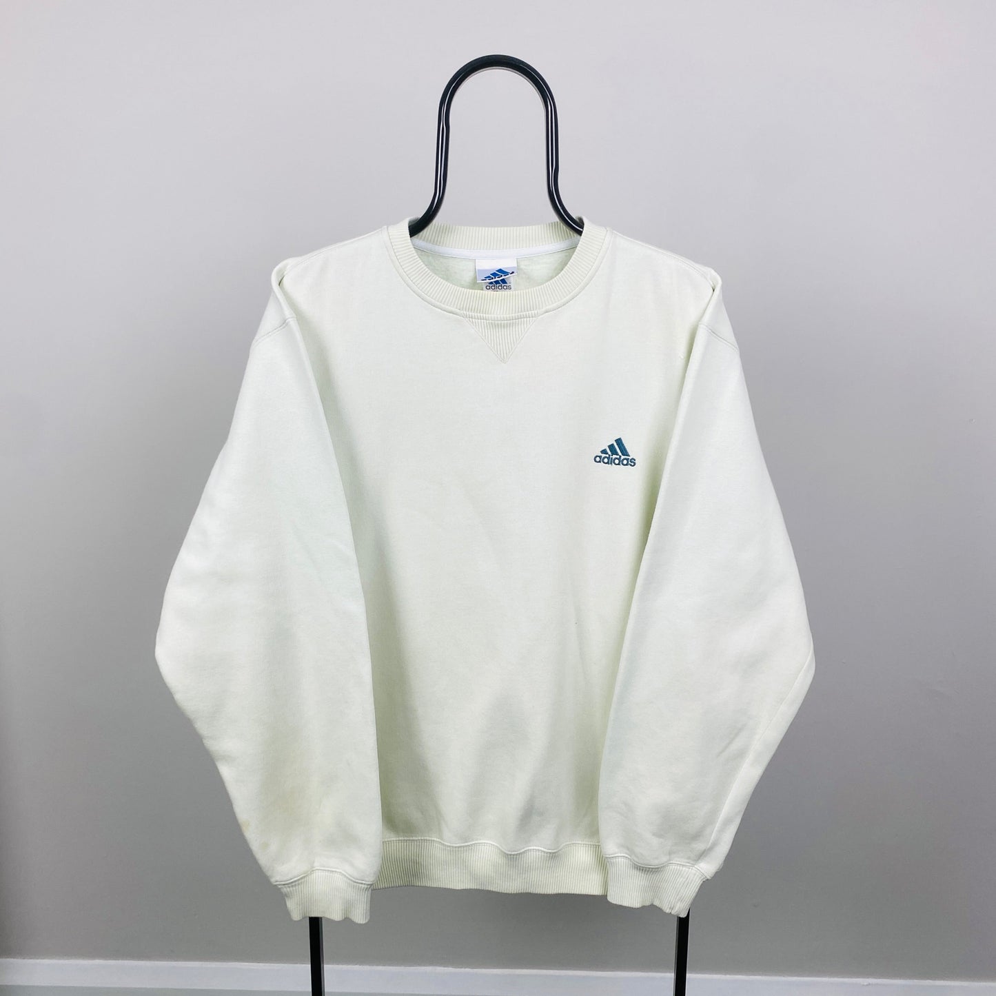 90s Adidas Sweatshirt Brown Large
