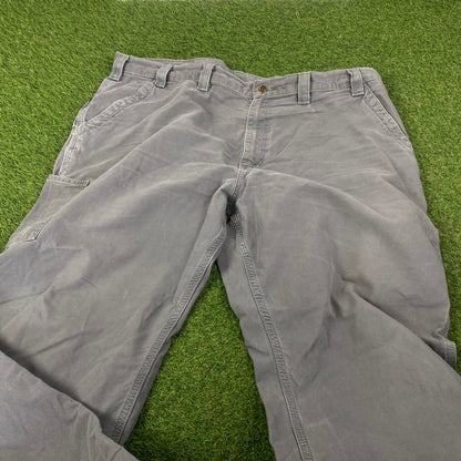 00s Carhartt Cargo Trousers Joggers Green XXL