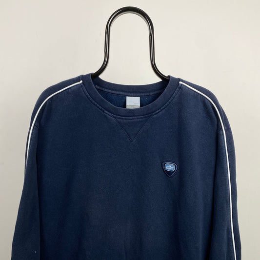 00s Nike Piping Sweatshirt Blue XL