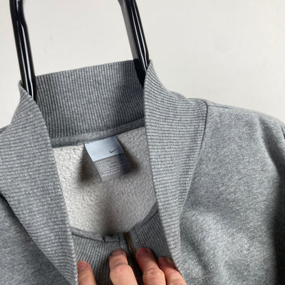 00s Nike 1/4 Zip Sweatshirt Grey XL