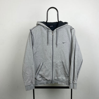 00s Nike Air Max Contrast Stitch Hoodie Grey Small