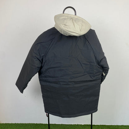 00s Nike Puffer Jacket Coat Grey Medium