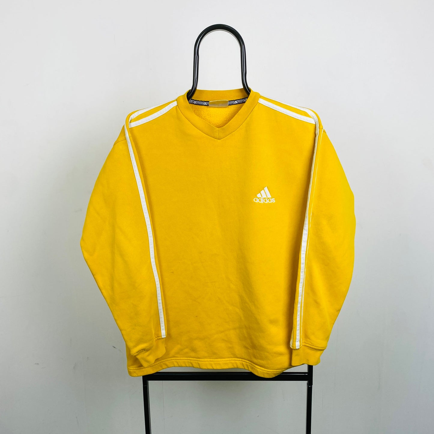 90s Adidas Sweatshirt Yellow XS
