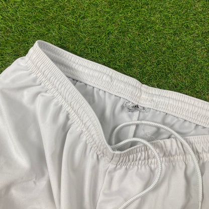 00s Adidas Football Shorts White Large