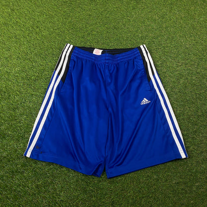 00s Adidas Basketball Shorts Blue Small