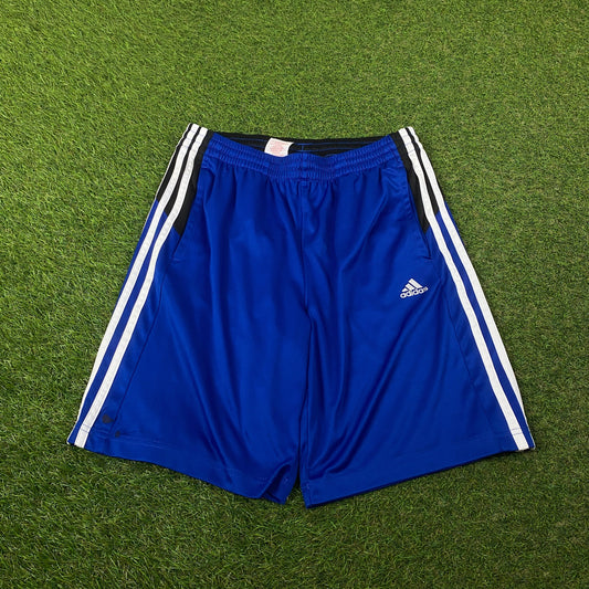 00s Adidas Basketball Shorts Blue Small