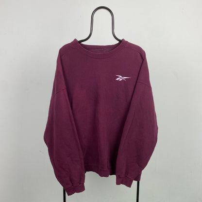 Retro Reebok Sweatshirt Red XXL