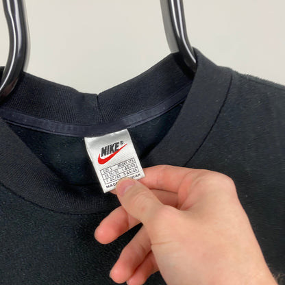 90s Nike Fleece Sweatshirt Black Small