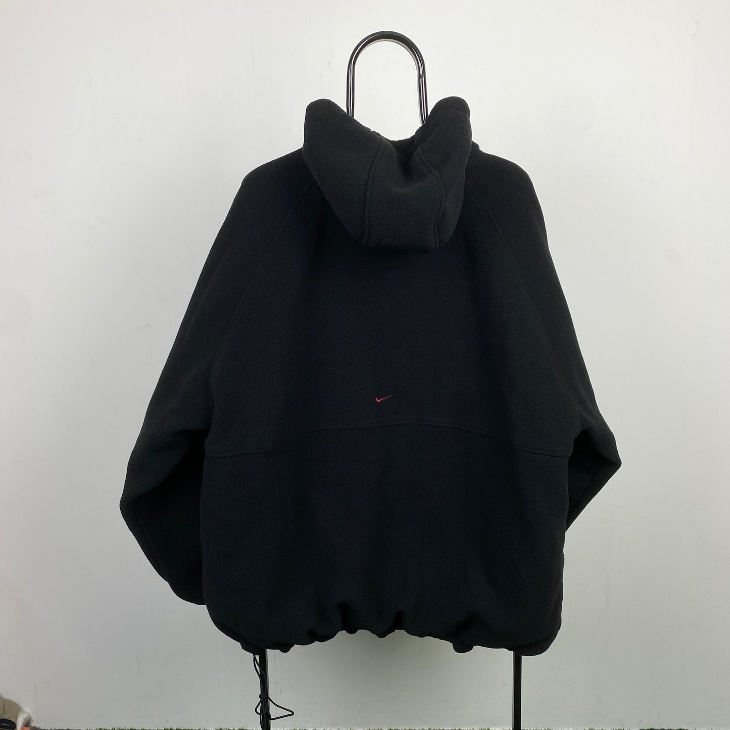 90s Nike Reversible Sidewinder Fleece Coat Jacket Black Medium