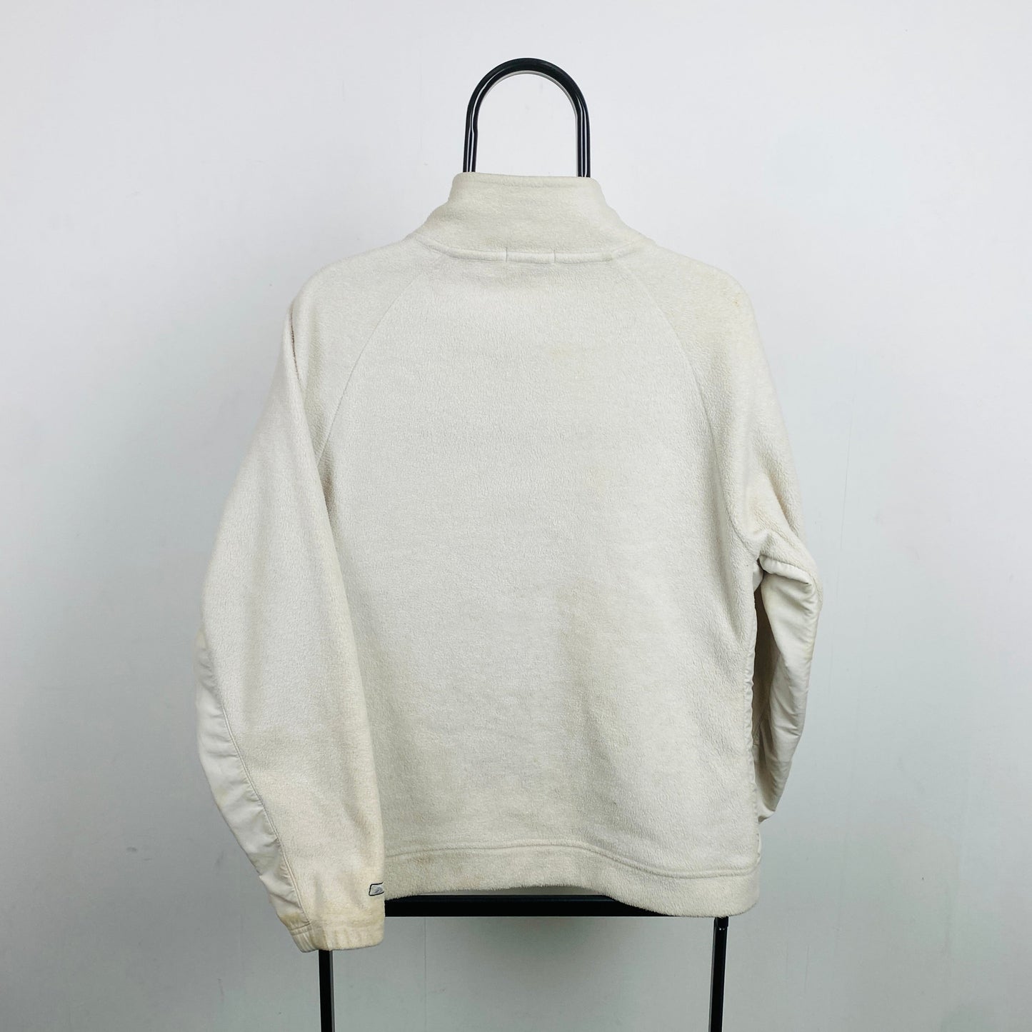 Retro Reebok Zip Fleece Sweatshirt Brown XL