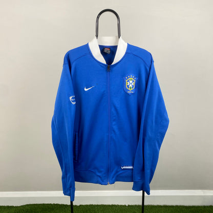 90s Nike Brazil Track Jacket Blue XL