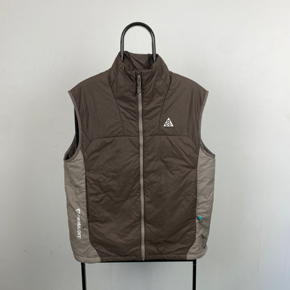 00s Nike ACG Puffer Gilet Jacket Brown Small