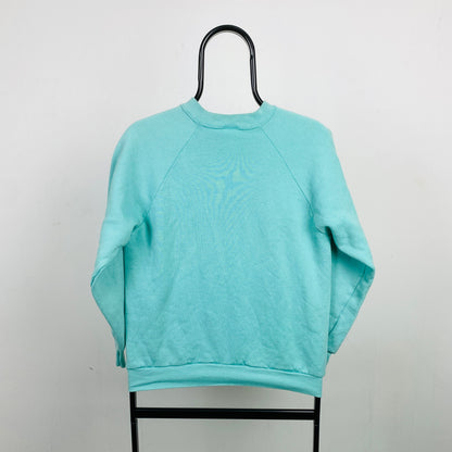 Retro Horse Sweatshirt Blue Small