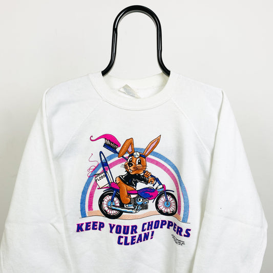 90s Retro Dentist Sweatshirt White Large